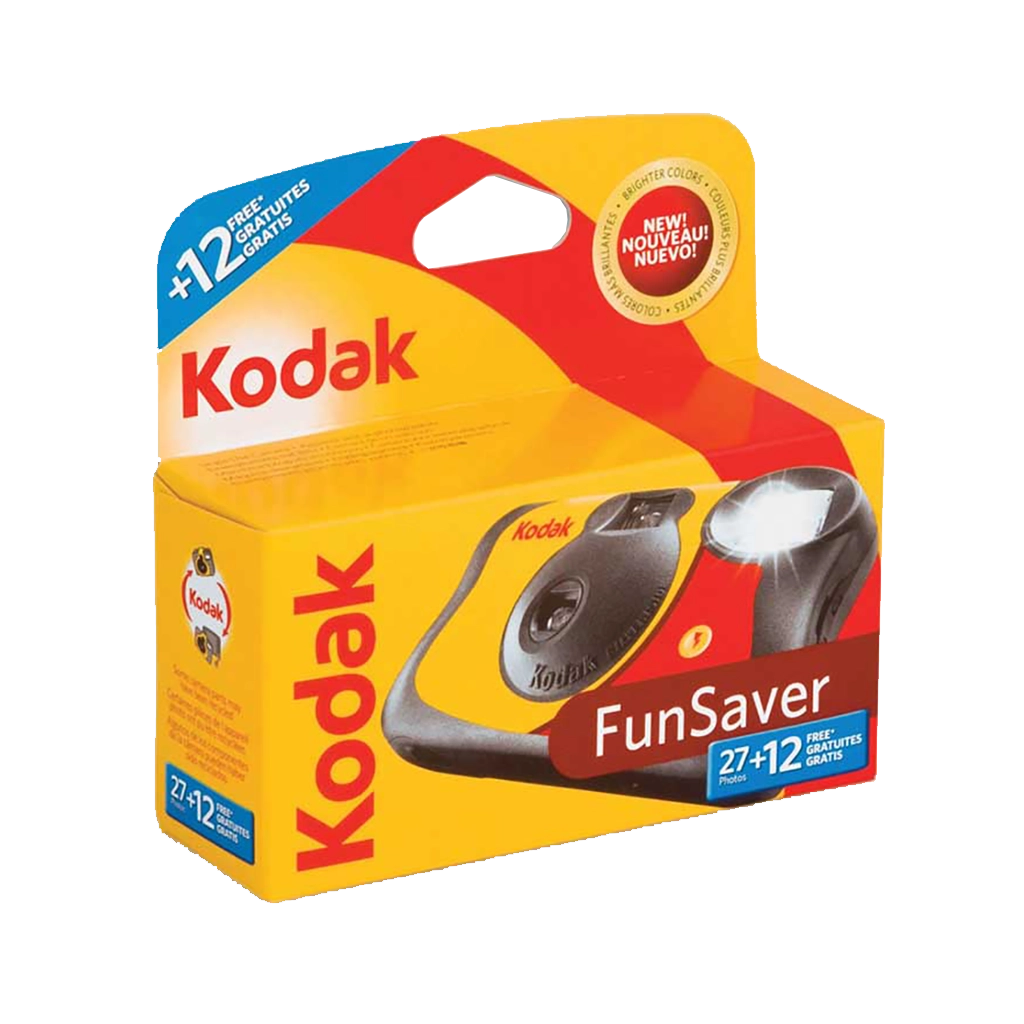 2 X Kodak FunSaver Flash 27 Exp.(IS0 800) One Time Use Disposable Camera