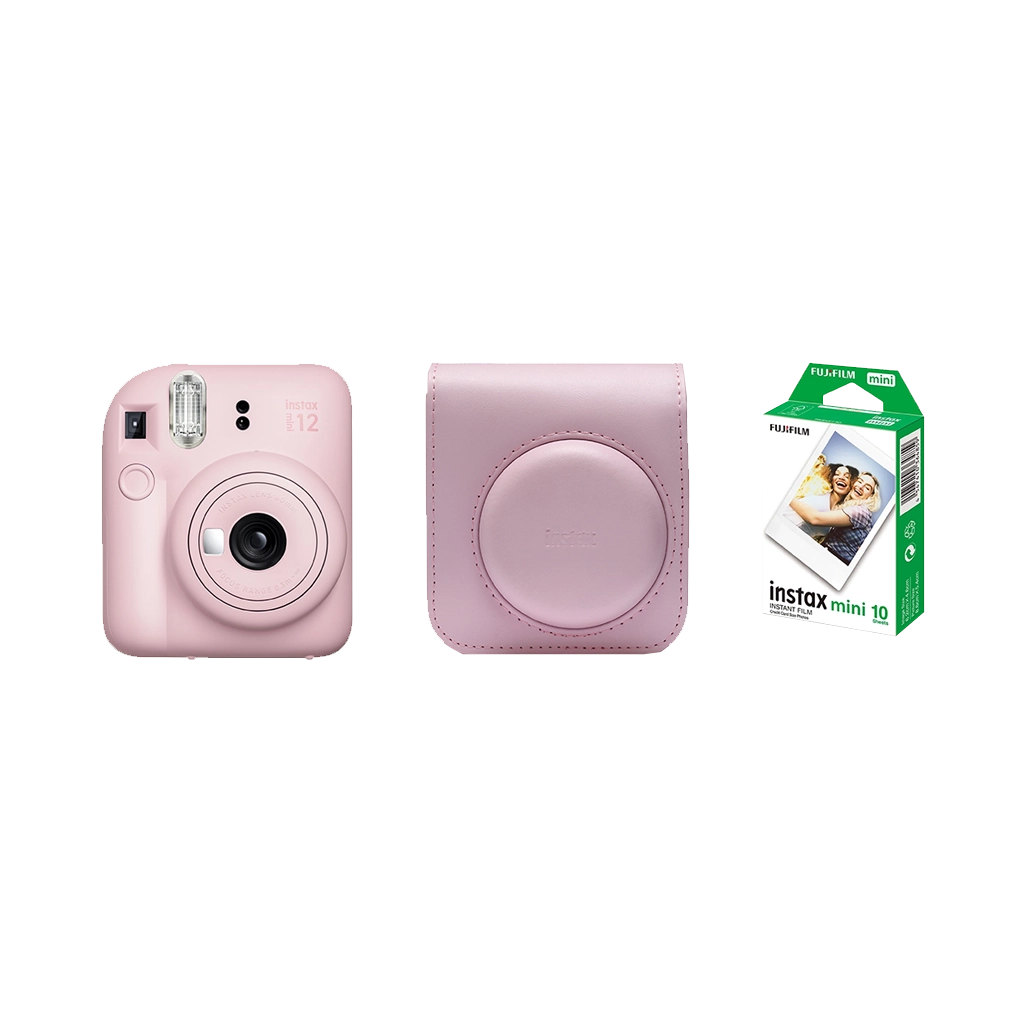  Fujifilm Instax Mini 12 Instant Camera - Blossom Pink :  Electronics
