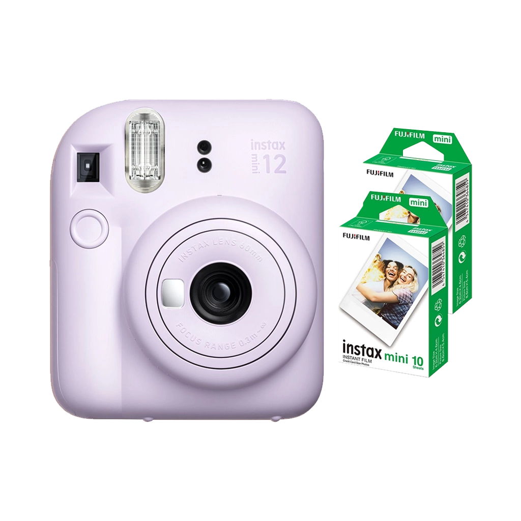 Fujifilm Instax Mini 12 Instant Film Camera Combo with 2 Films (Lilac  Purple) - Orms Direct - South Africa