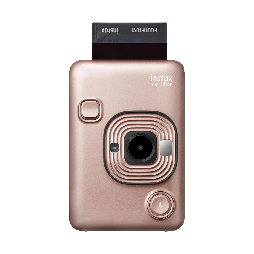 Fujifilm Instax Mini LiPlay Hybrid Instant Camera (Blush Gold