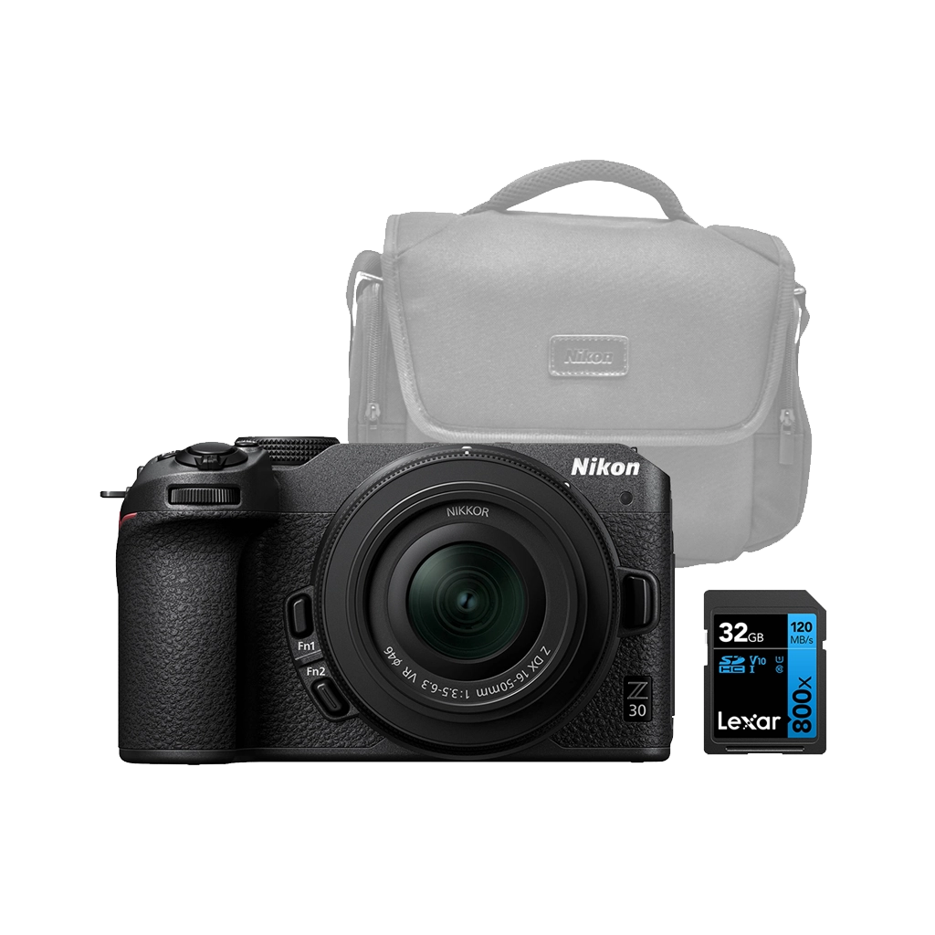 Nikon Z50 Mirrorless Camera Body + 3 Lens Kit 16-50mm Z VR + 32GB