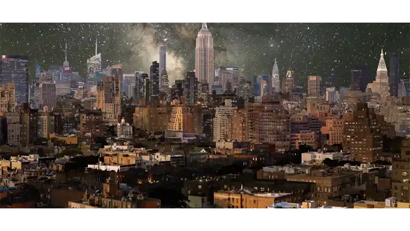 Watch as Julian Tryba's Layered Time-Lapse "Plays Music" on the NYC Skyline