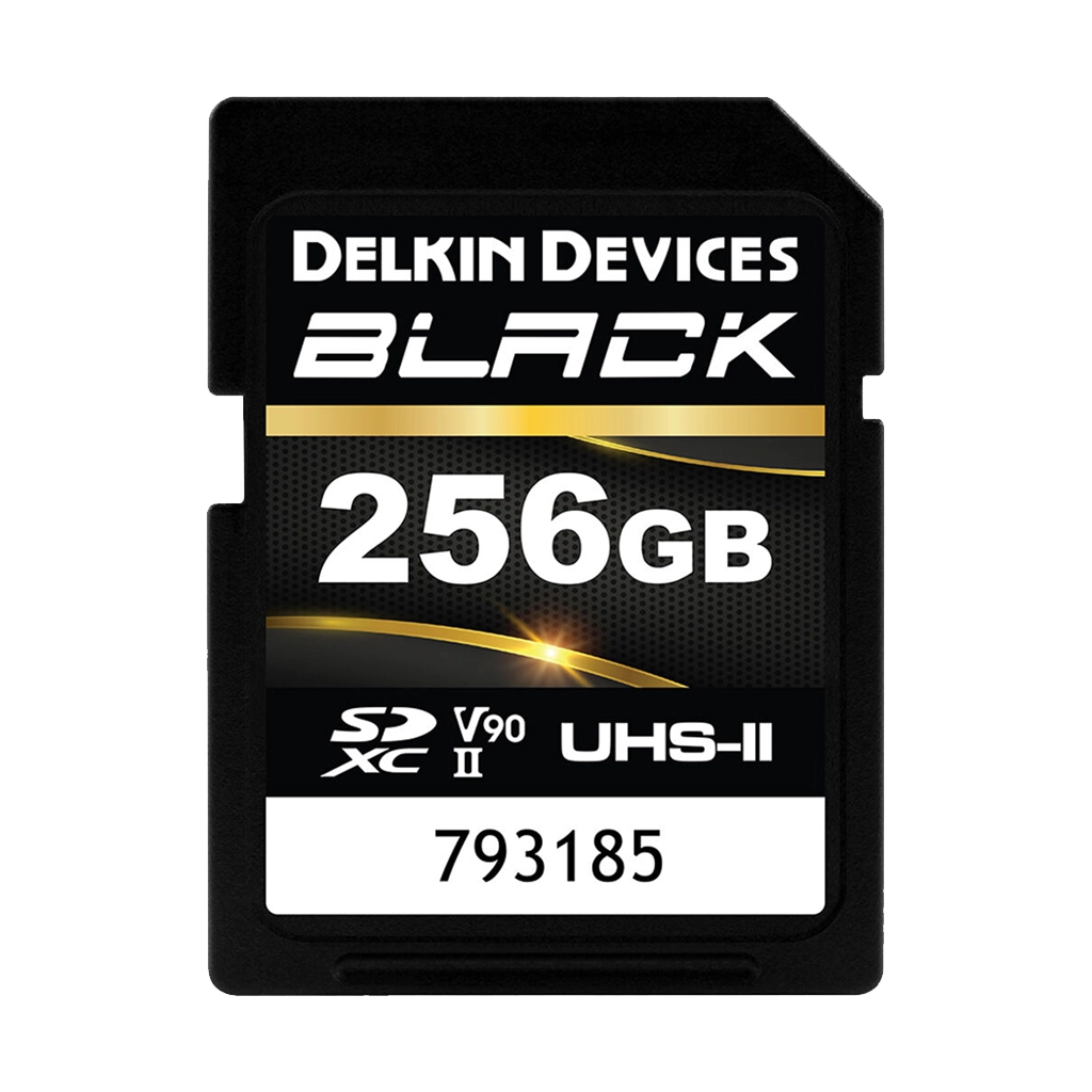 Delkin Devices 256GB BLACK UHS-II SDXC (300MB/s) Memory Card