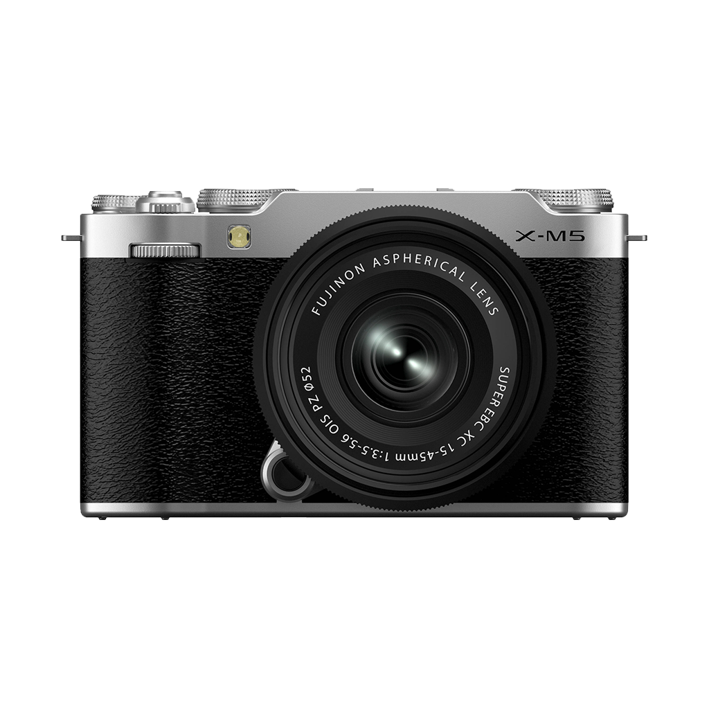 Fujifilm X-M5 Mirrorless Camera with XC 15-45mm f/3.5-5.6 Lens (Silver)