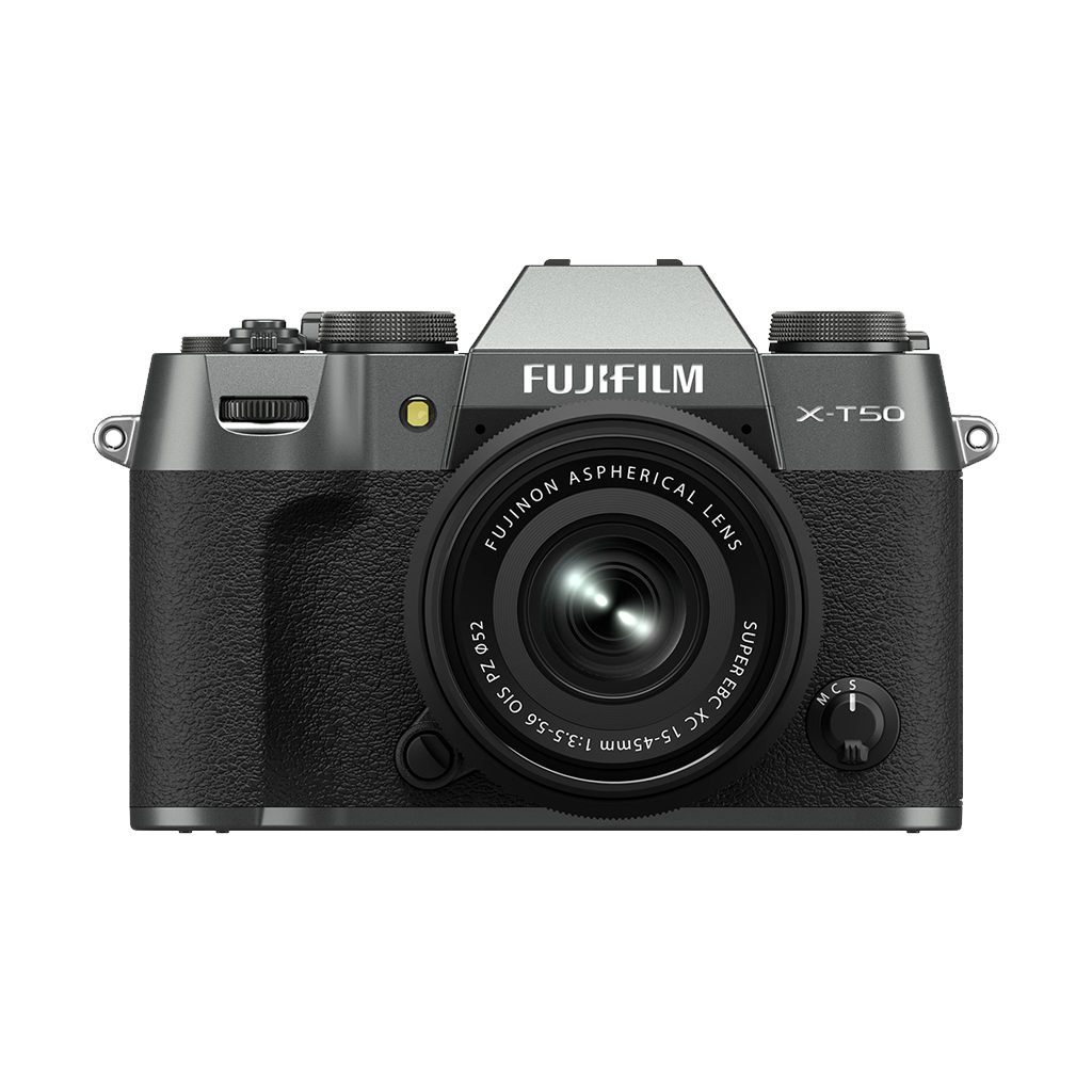 Fujifilm X-T50 Mirrorless Camera with 15-45mm f/3.5-5.6 Lens (Charcoal Silver)