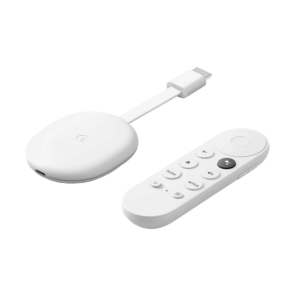 Google Chromecast with Google TV (4K) (Snow)