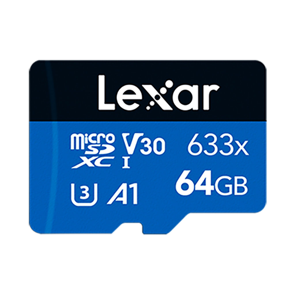 Lexar 64GB microSDXC 633x 100MB/s UHS-I Memory Card