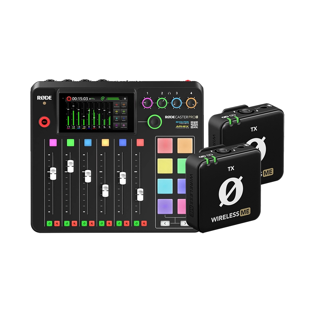 Rode RODECaster Pro II Integrated Audio Production Studio with 2x FREE Rode Wireless ME TX Transmitters (Valued at R4 590)