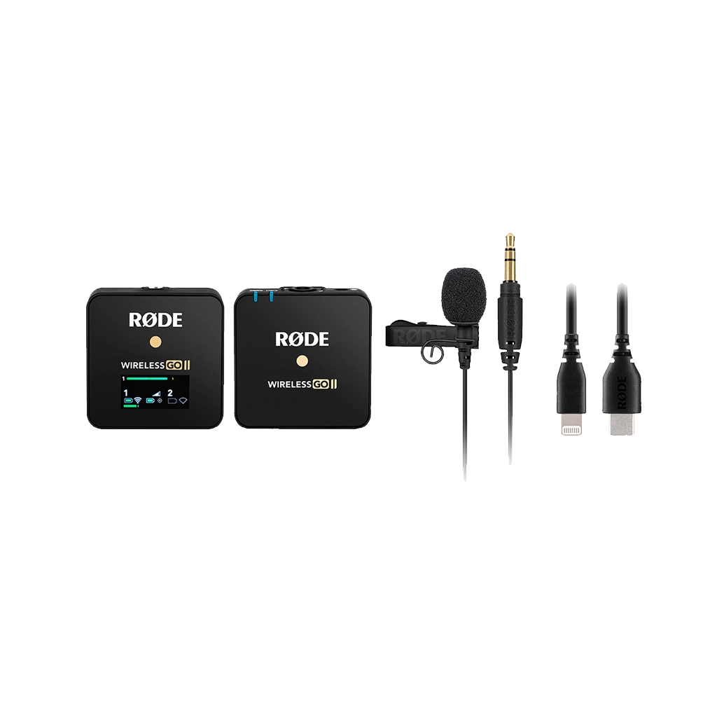 Rode Wireless GO II Single Compact Digital Wireless Microphone System/Recorder Mobile Kit (iOS)