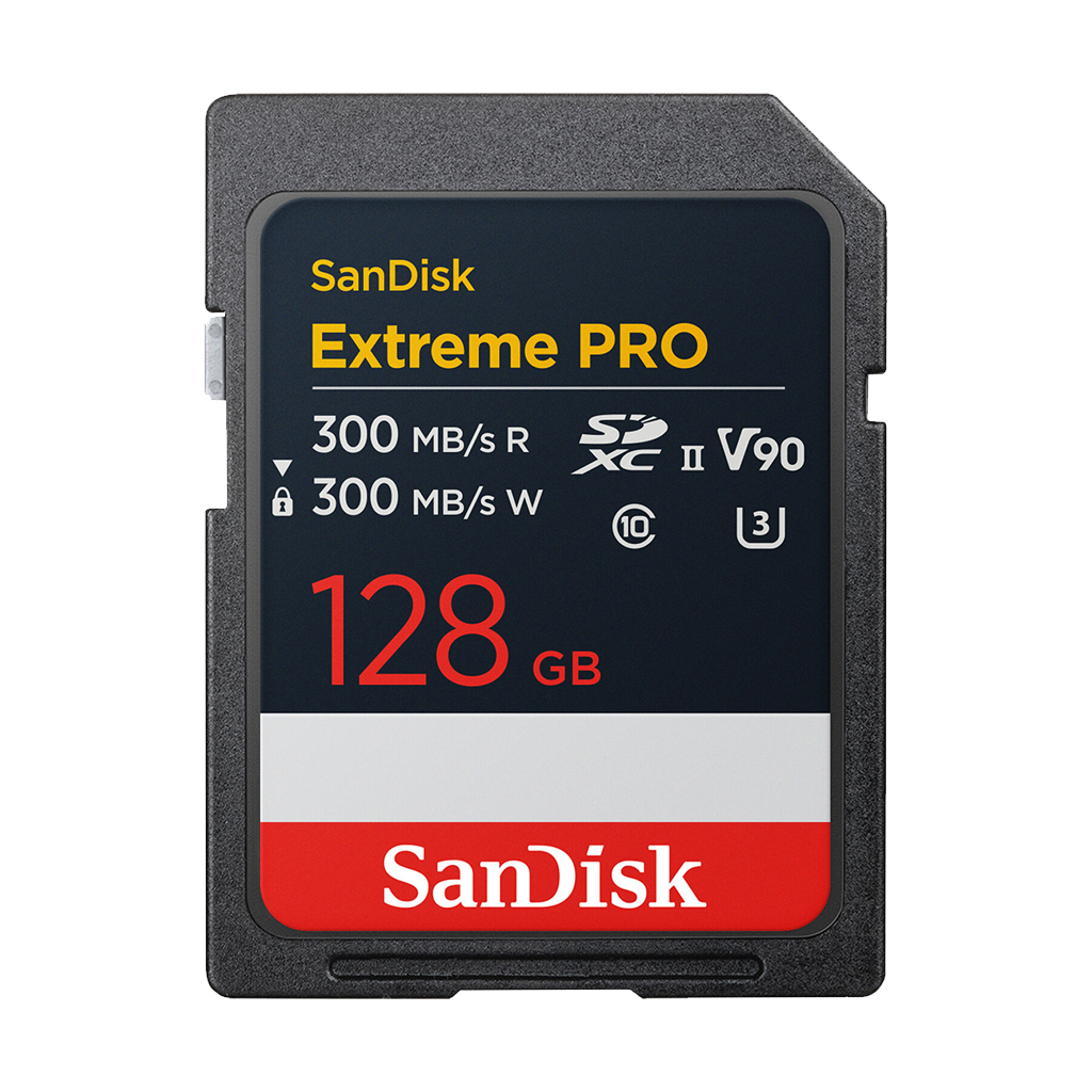 SanDisk 128GB Extreme PRO 300MB/s UHS-II SDXC Memory Card