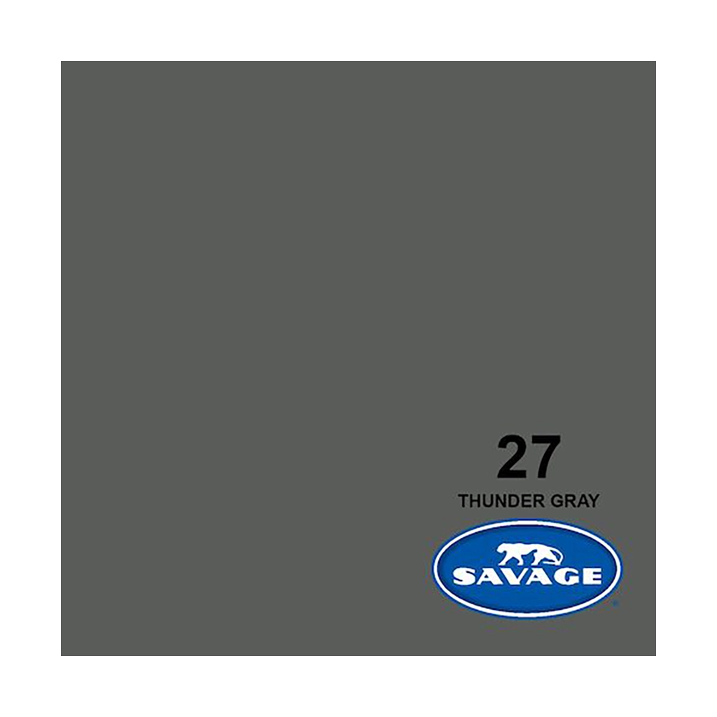 Savage Background Paper Thunder Gray 27 (1.35m x 11m)