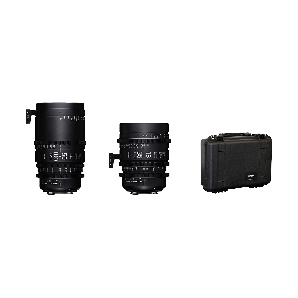 Sigma 18-35mm and 50-100mm Lenses with Case (Canon EF)