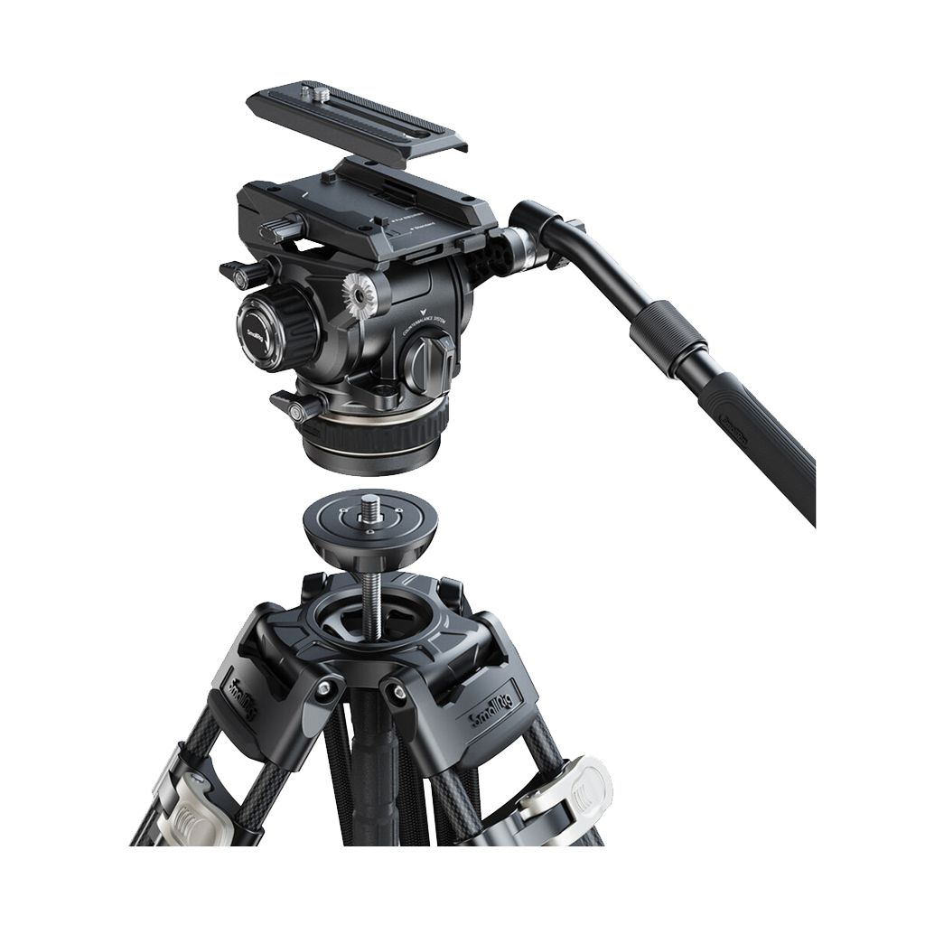 SmallRig AD-120 Heavy-Duty Carbon Fiber Tripod Kit