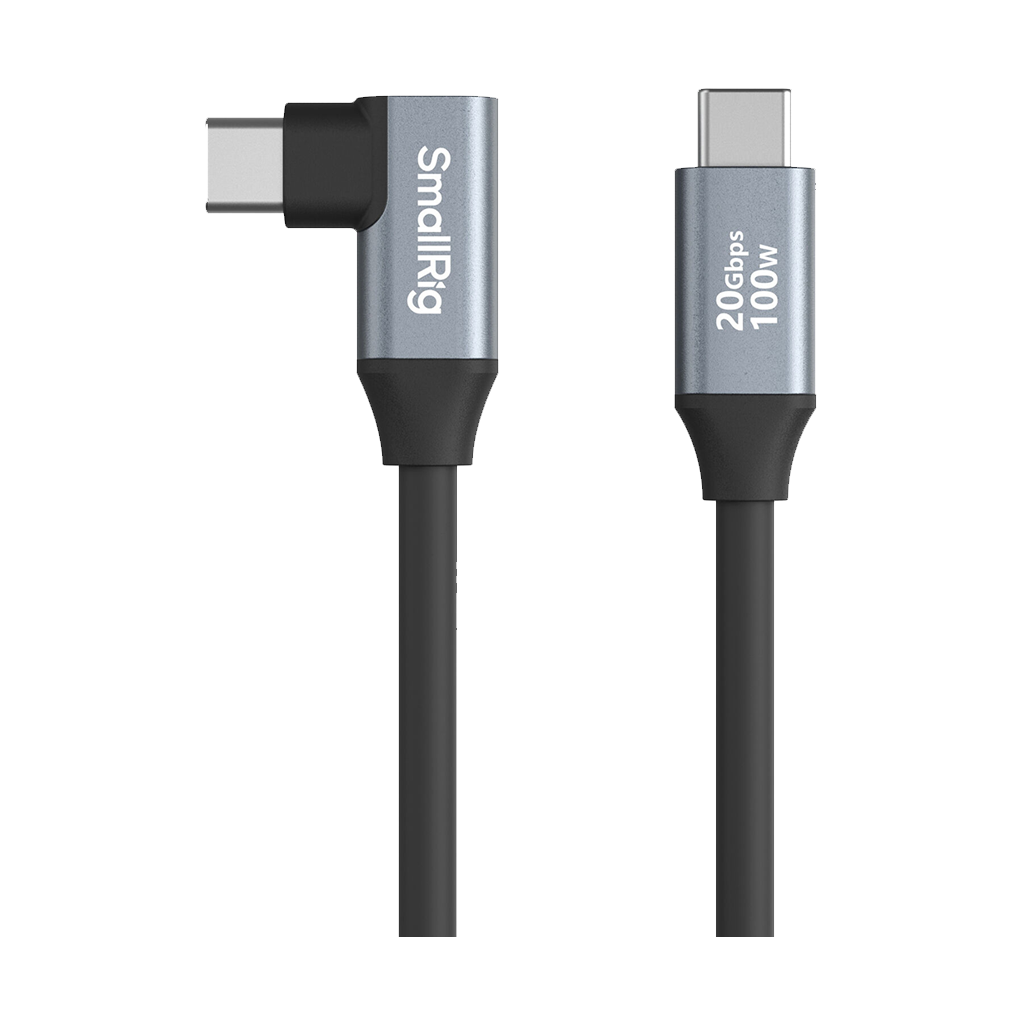 SmallRig USB-C Straight-to-Right Angled Cable (35cm)