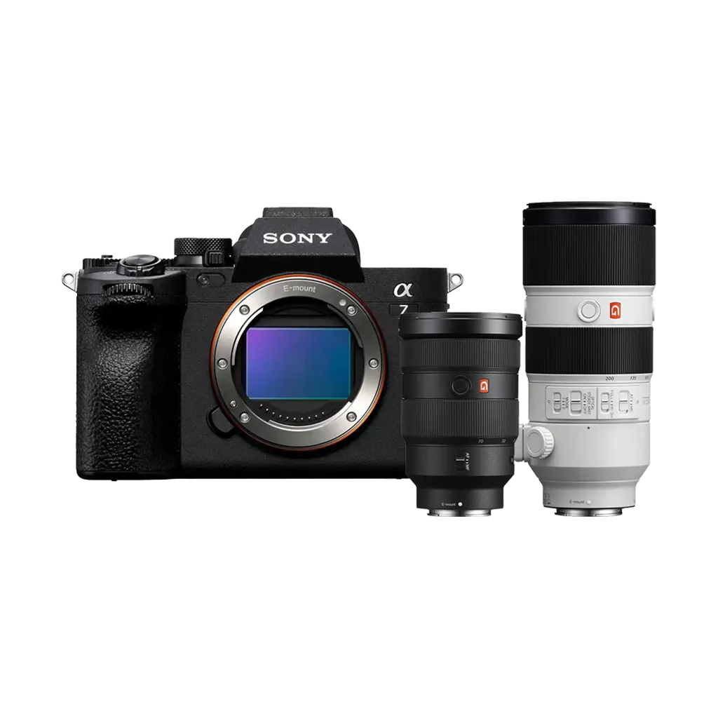 Sony Alpha A7 IV Mirrorless Camera with FE 24-70mm & FE 70-200mm f/2.8 GM Lenses