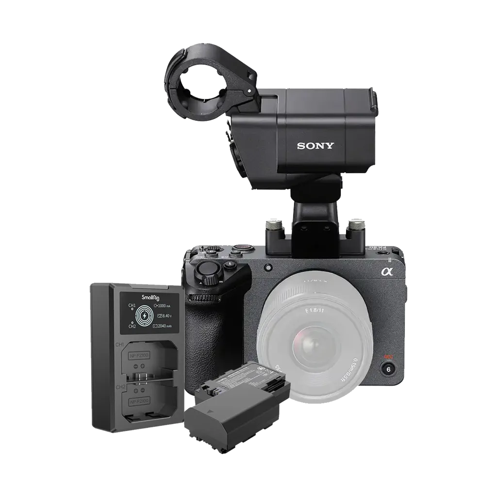 Sony FX30 Digital Cinema Camera with Top Handle + Free SmallRig FZ100 2-Battery Kit with Dual Charger (Valued at R1 510)