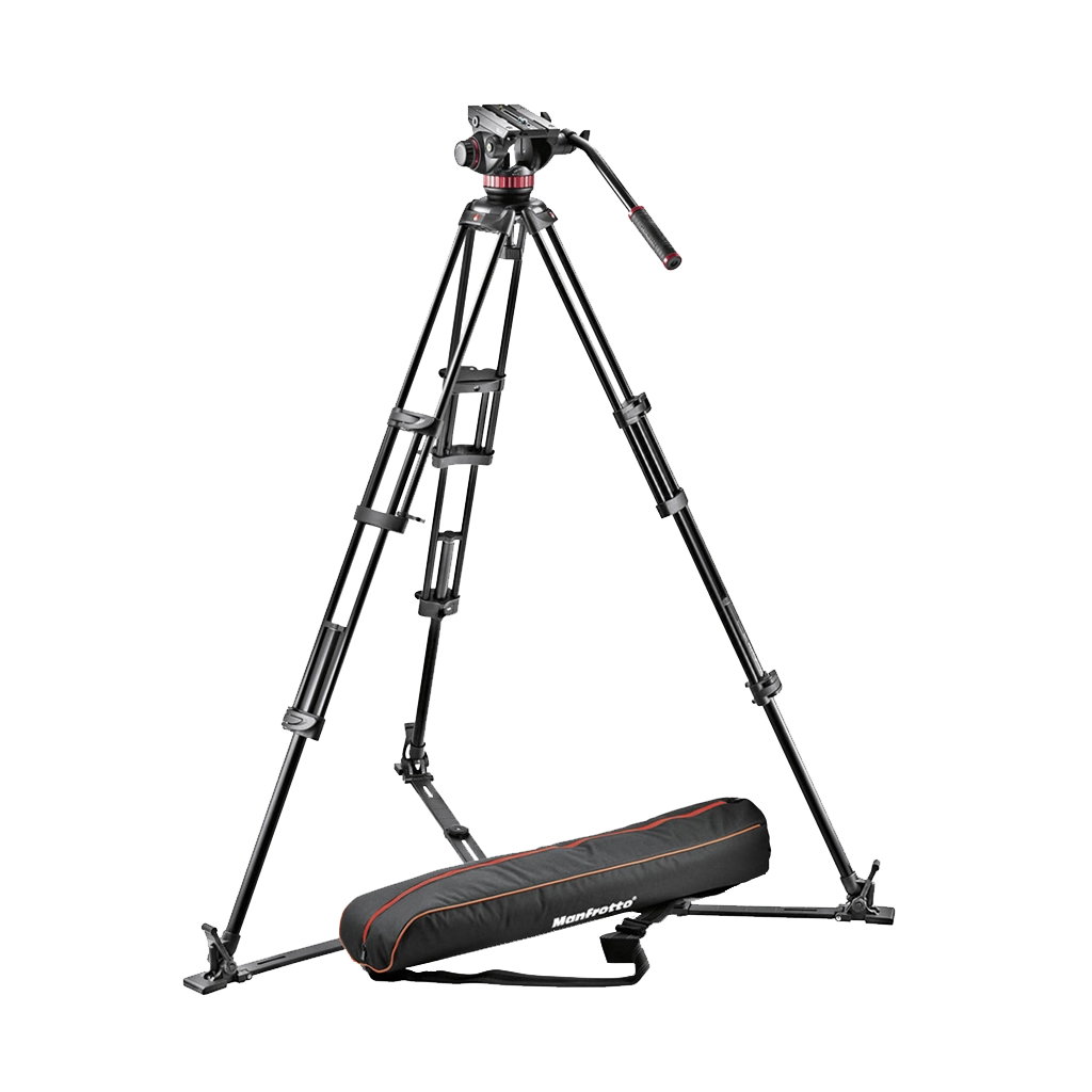 USED  Manfrotto 546GB Legs with MVH502A Head Video Tripod Kit - Rating 7/10 (S38779)