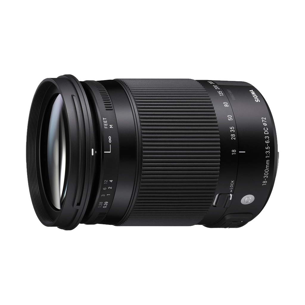 USED Sigma 18-300mm f/3.5-6.3 DC Macro OS HSM Contemporary Lens (Canon EF) - Rating 8/10 (S42614)